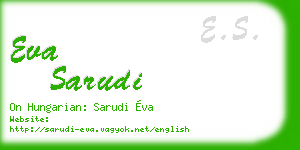 eva sarudi business card
